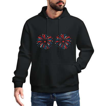 Just Here For The Fireworks Funny For Couple Men Women Versatile Streetwear Hoodie