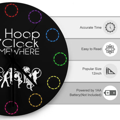 It's Hoop O'Clock Somewhere Wall Clock