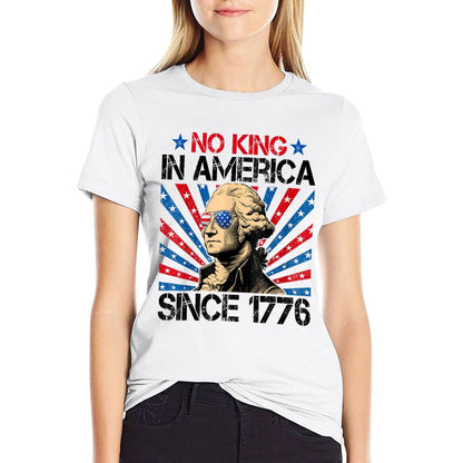 No Kings in America Since 1776 Distressed Vintage USA  Durable T-Shirt