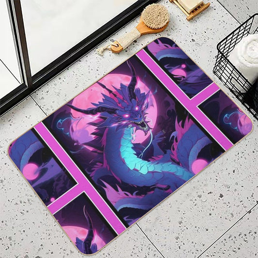 Magical Dragon Art  Fantasy Art  Anime Manga Design Style Bath Mat