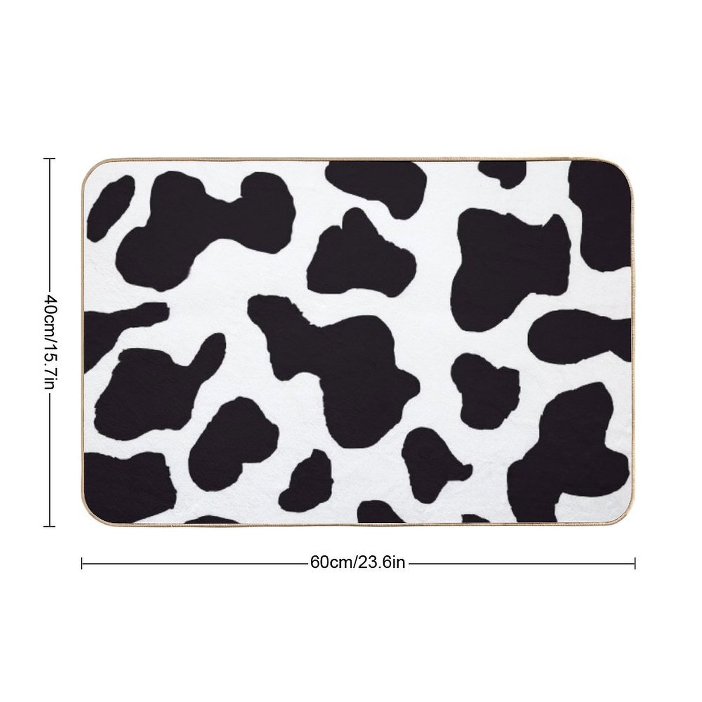 Cow Print Bath Mat