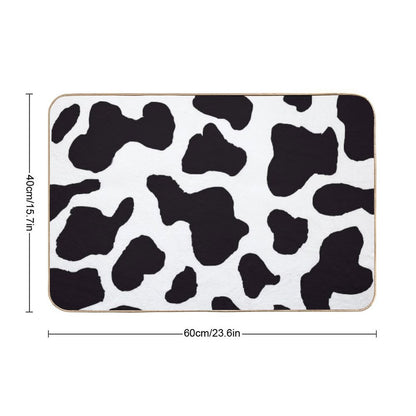 Cow Print Bath Mat