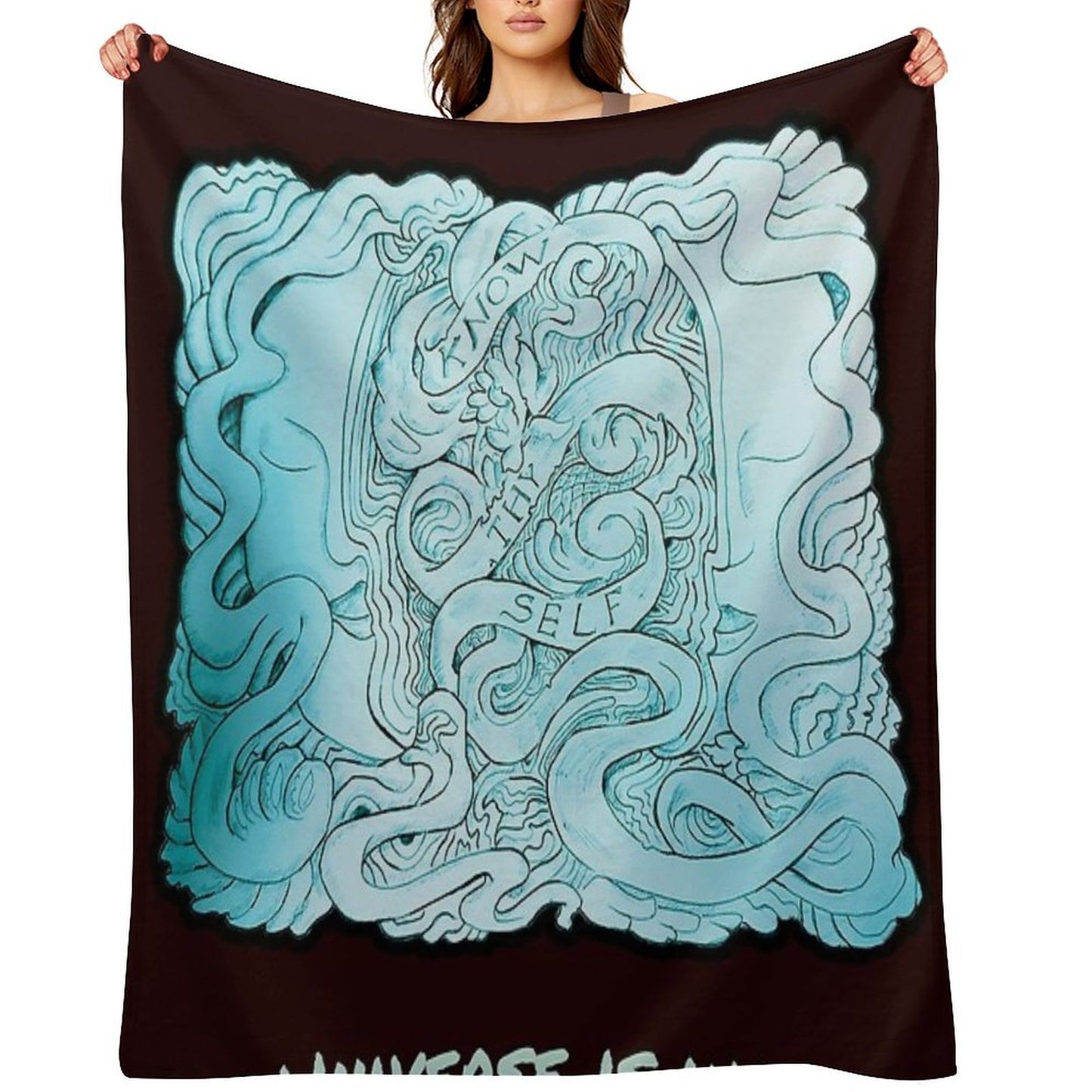 Open Your Mind. The Universe Is Waiting. Throw Blanket