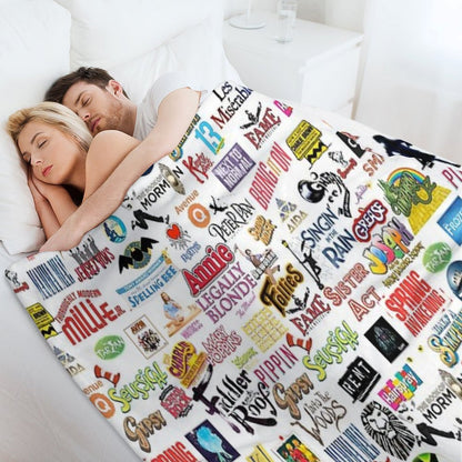 Musical Logos Throw Blanket
