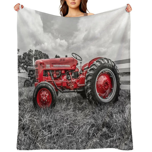 Vintage IH 300 Color Isolation Throw Blanket