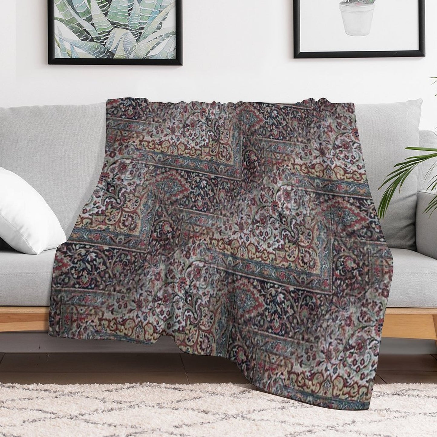 My Grandma's Carpet Throw Blanket