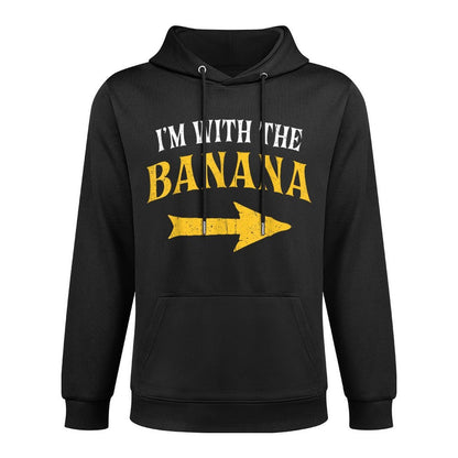 Im With The Banana Costume Halloween Matching Couple Casual Wear Hoodie