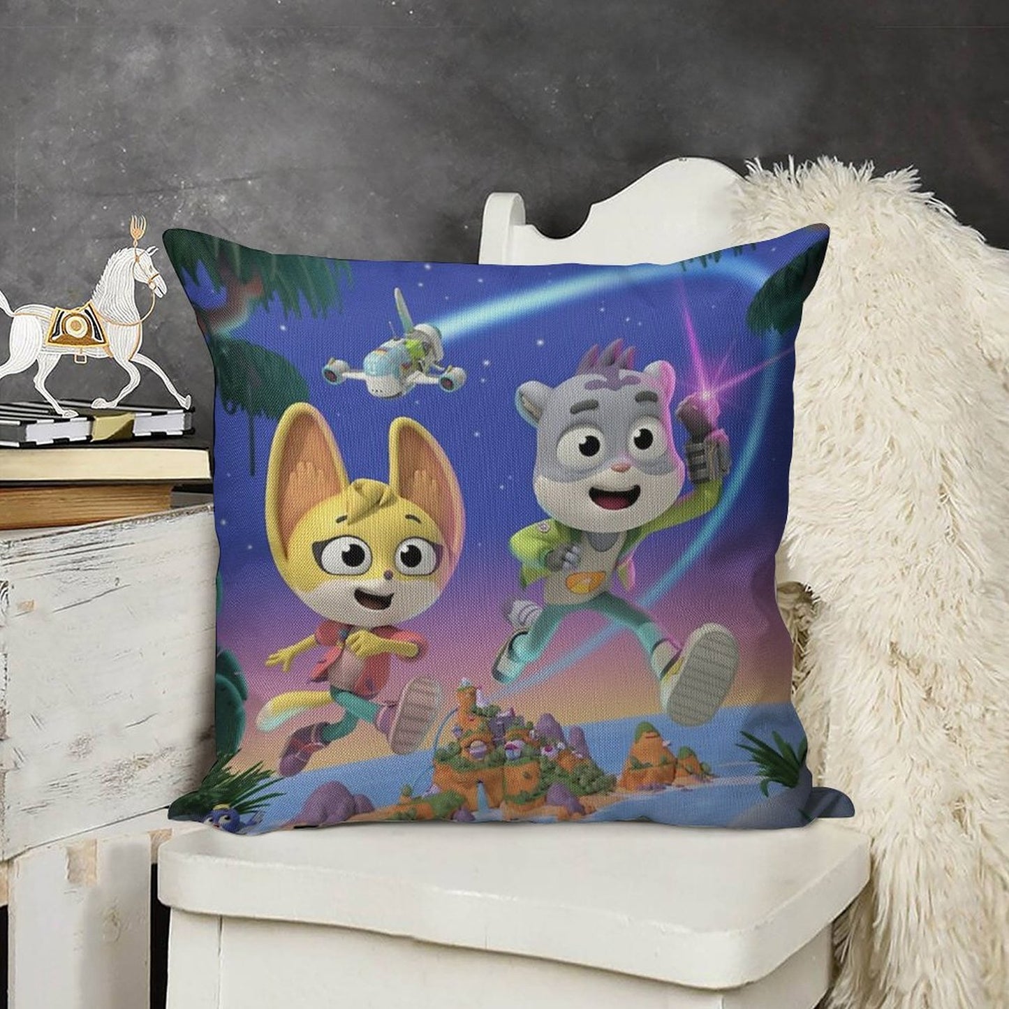 The Creature Cases Linen Throw Pillow Cover