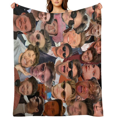 NiallHoran Photo Collage Throw Blanket