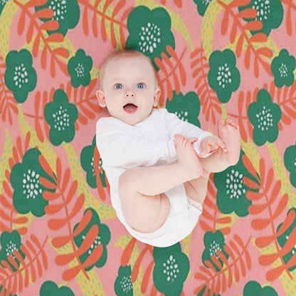 Bright Florals Throw Blanket