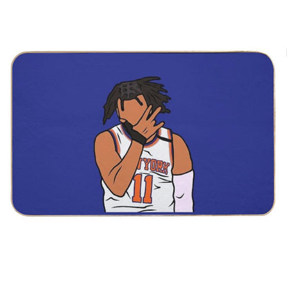 Jalen Brunson 3 Point Celebration Bath Mat