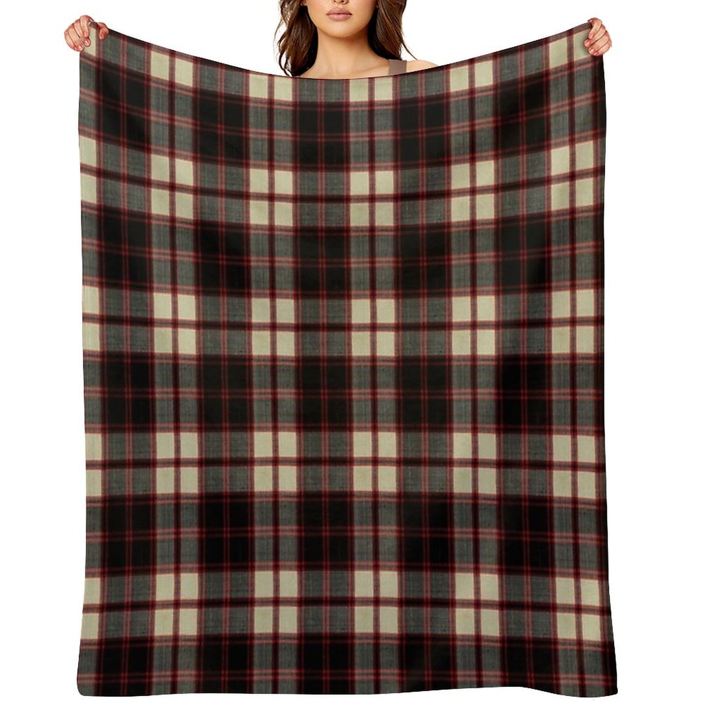 Macpherson Clan Tartan Throw Blanket