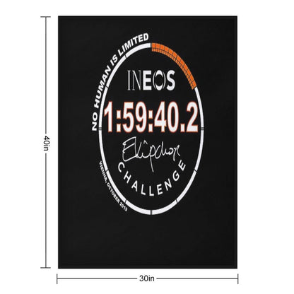 No Human Is Limited Eliud Kipchoge Fan, Design  Classic T-Shirt Throw Blanket