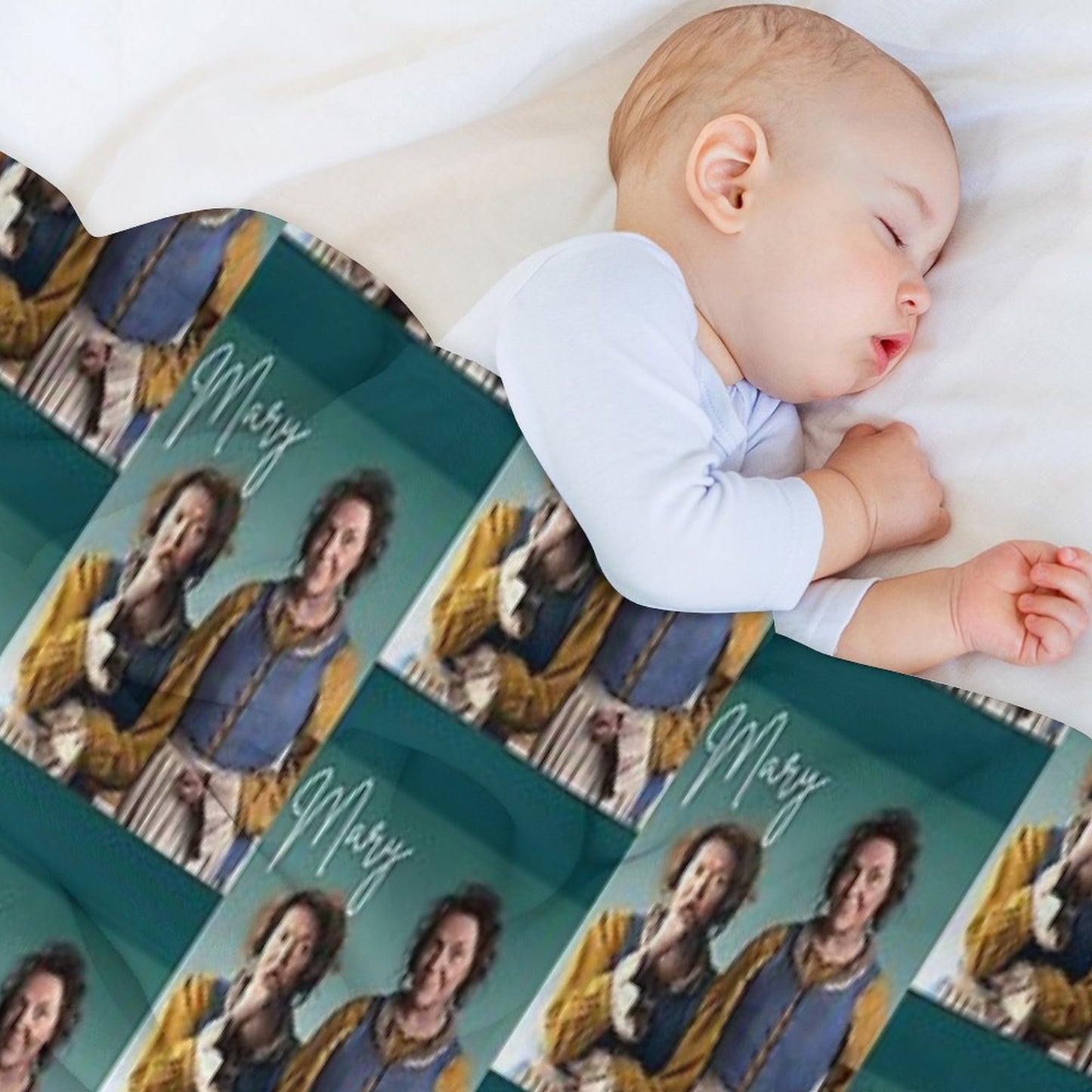 BBC Ghosts Mary Retro Tee Throw Blanket