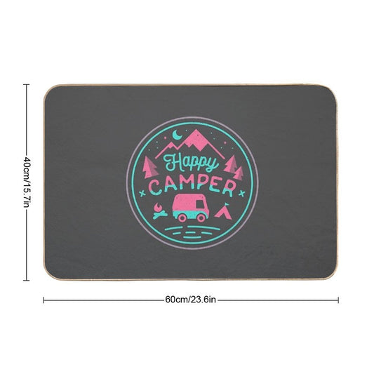Happy Camper Soft-top  Long-Lasting Bath Mat