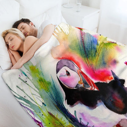 Puffin Throw Blanket