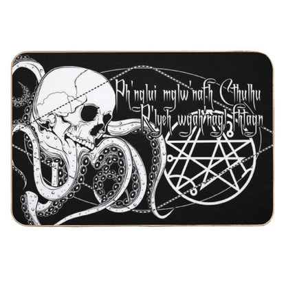 In His House at R'lyeh Dead Cthulhu Waits Dreaming.  Non-Slip Bath Mat