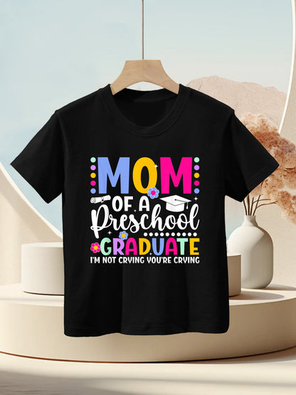 Mom Of A Preschool Graduate Mom Preschool Graduation Mama Kids T-Shirt