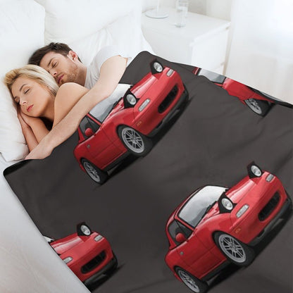 Mx5  Miata NA MK1 Illustration Throw Blanket
