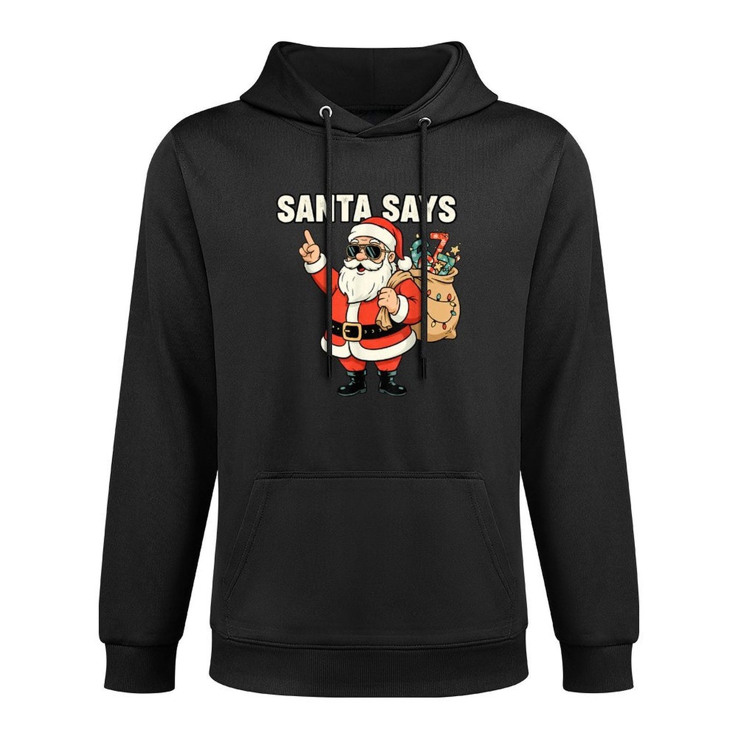 Funny Christmas Santa Says 67 Six Seven Meme Customizable Surface Hoodie