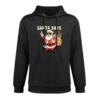 Funny Christmas Santa Says 67 Six Seven Meme Customizable Surface Hoodie