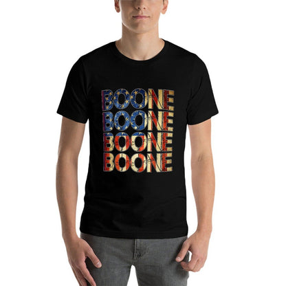 Boone Family Name I Love Boone Personalized Vintage  Versatile T-Shirt