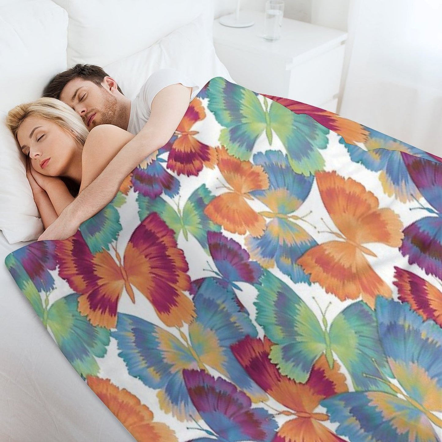 A Swarm of Butterflies Throw Blanket