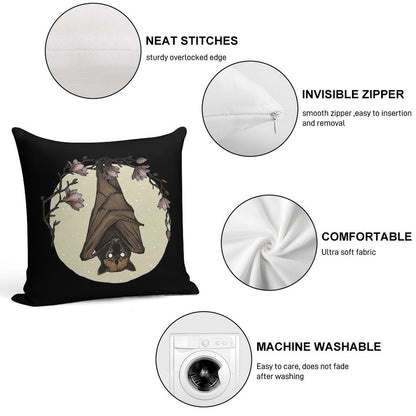 Bat Crazy Soft Luxury Feel Throw Pillow