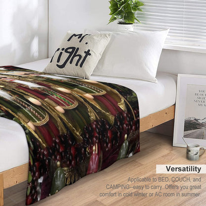 Christmas Nutcracker Trio Throw Blanket