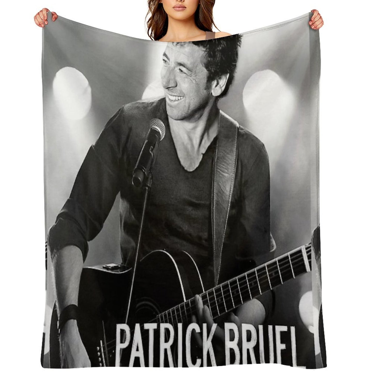 Thighaag Patrick Bruel Show Tour TOURNEE En ACOUSTIQUE 2022 Throw Blanket