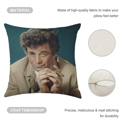 Columbo Linen Throw Pillow Cover