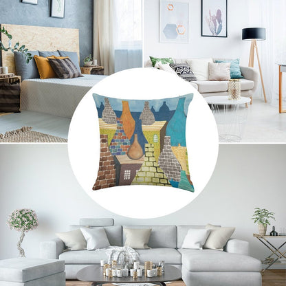 STOKE ON TRENT POTTERIES Linen Throw Pillow Cover