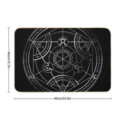 Human Transmutation Circle - Chalk Bath Mat