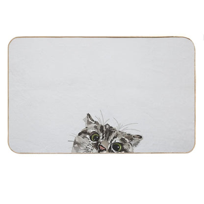 Peeking Tabby Bath Mat
