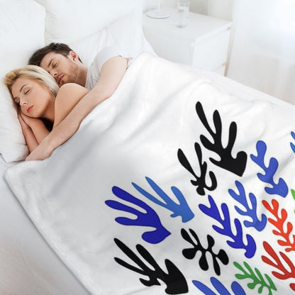 Matisse Floral Pattern #1 Throw Blanket