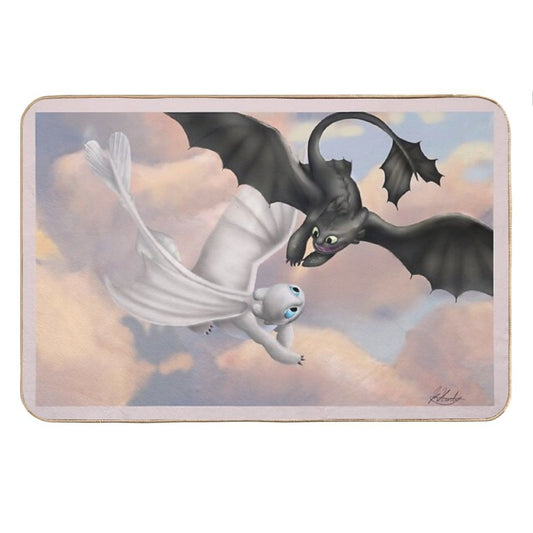 Toothless And His Lightfury Bath Mat