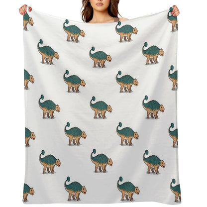 Ankylosaurus Throw Blanket