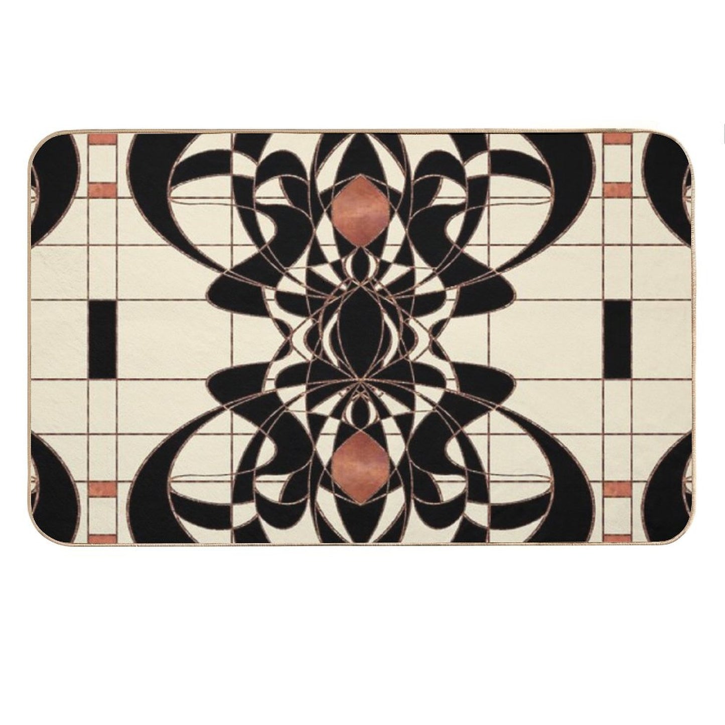 Twenties Vintage Art Deco Art Nouveau Design Bath Mat