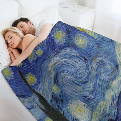 Starry Night (Vincent Van Gogh) Throw Blanket