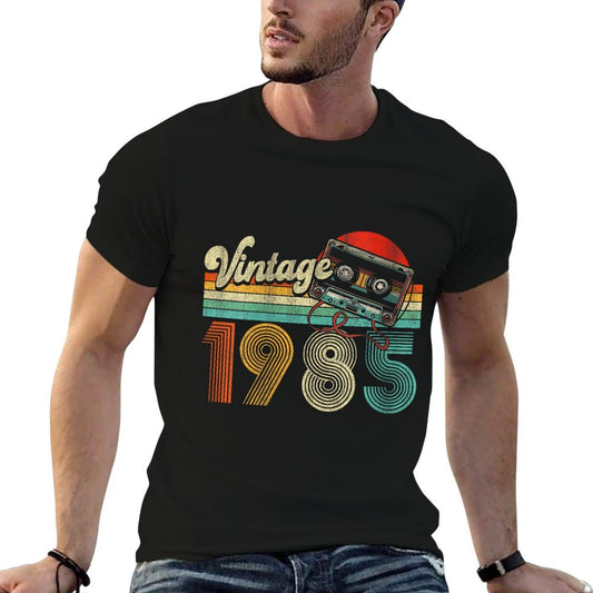 Womens 40 Years Old Gifts Vintage 1985 40th Birthday Cassette Tape Eco-friendly Material T-Shirt
