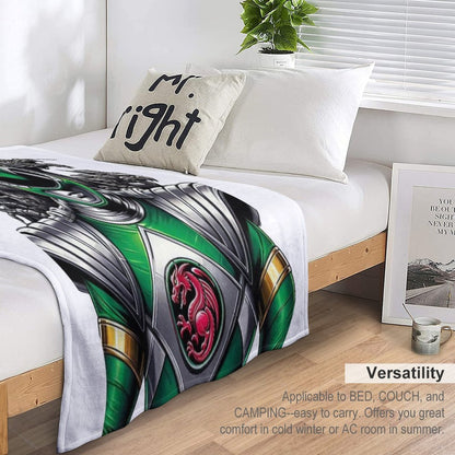 Green Ranger Full Power Throw Blanket