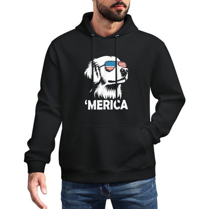 Golden Retriever 4th of July Merica Easy Care Hoodie