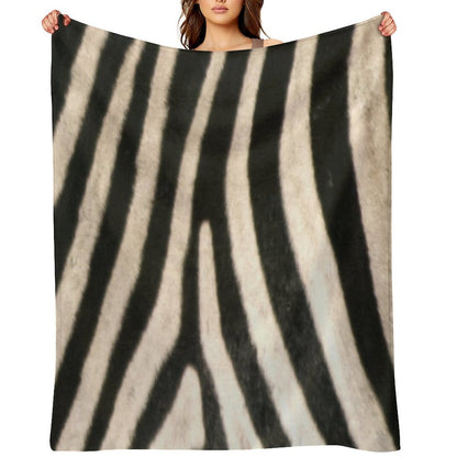 Zebra Print. Safari Animal Lovers Decor. Throw Blanket
