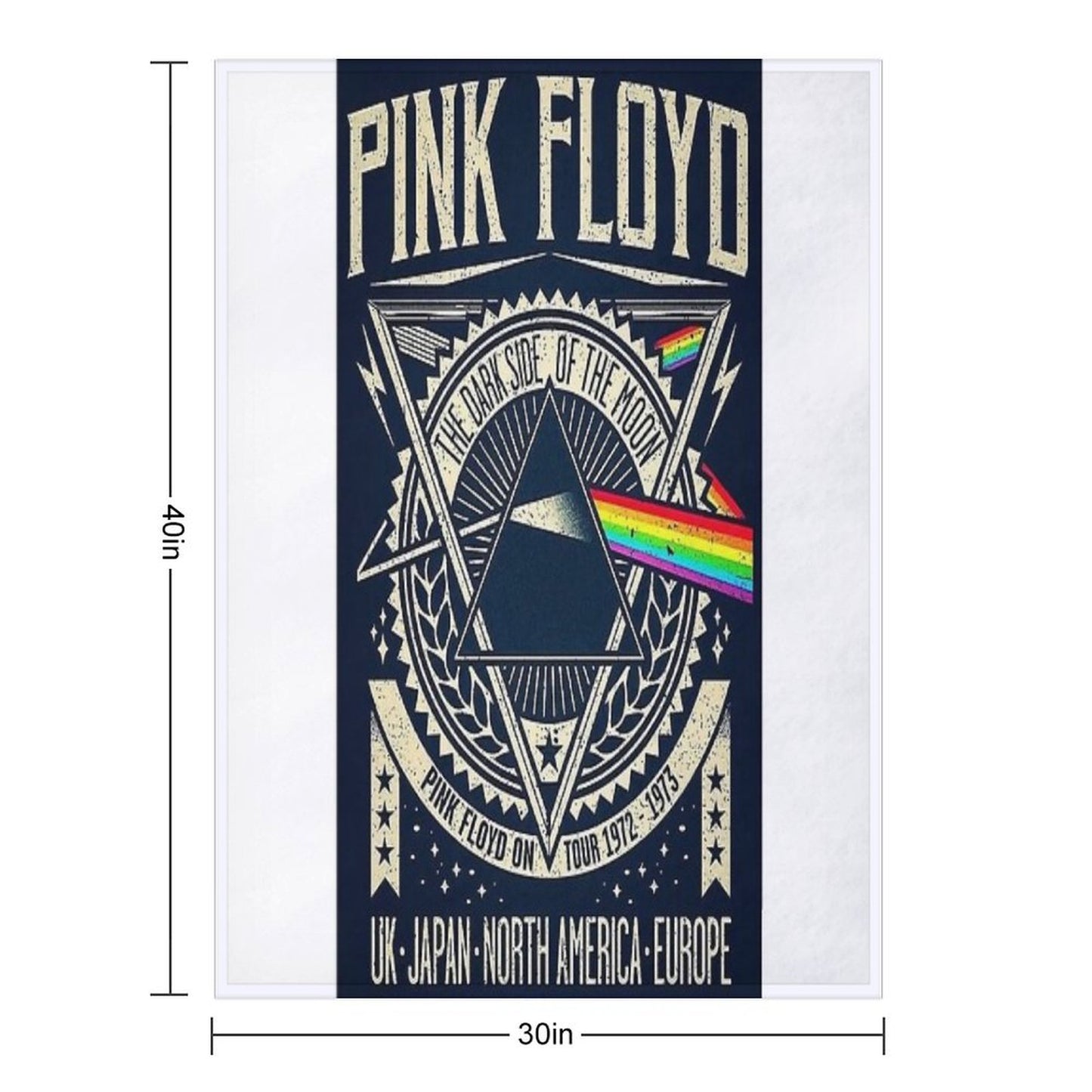 Tour Musical - The Drack Side Of The Moon Poster Throw Blanket