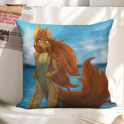 Seaside Linen Throw Pillow Cover