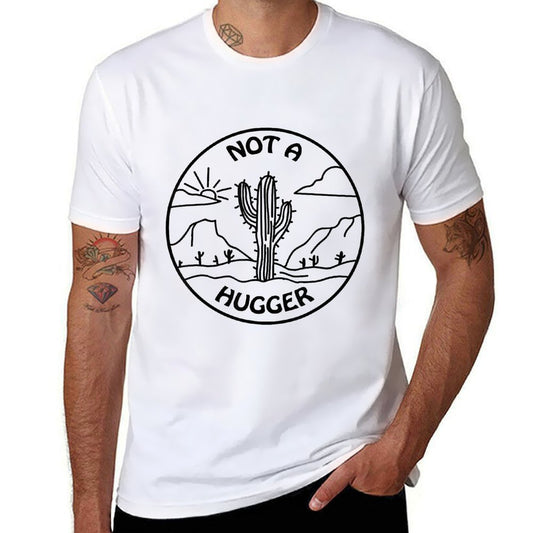 Not A Hugger Cactus Men Women  Easy-care T-Shirt