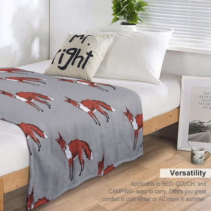 Mr Fox Throw Blanket