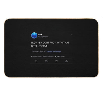 Kanye Tweet Bath Mat
