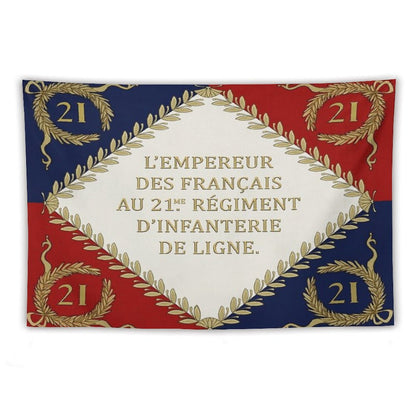 Napoleonic French Regimental Flag '21me' 1804 Tapestry