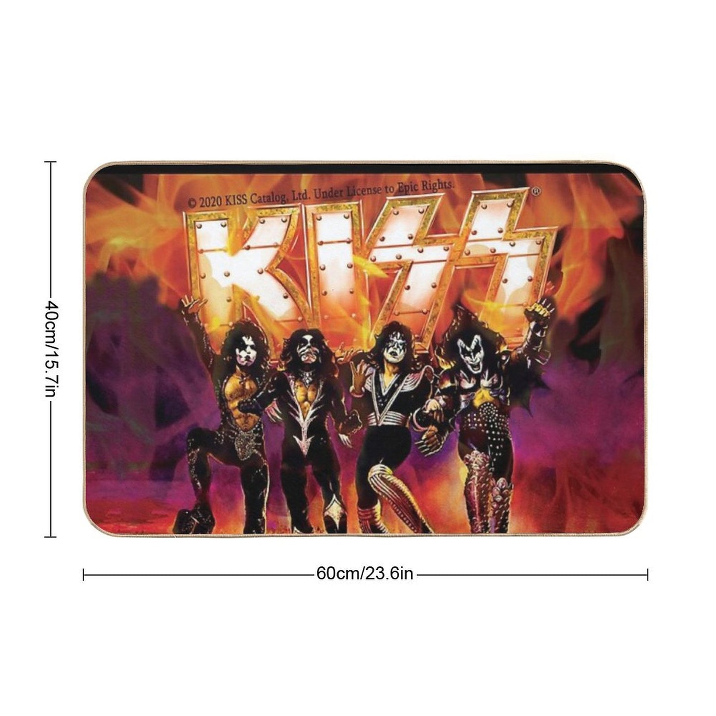 Kiss The Band- Rock Band Hard Rock Kiss Army Destroyer Bath Mat